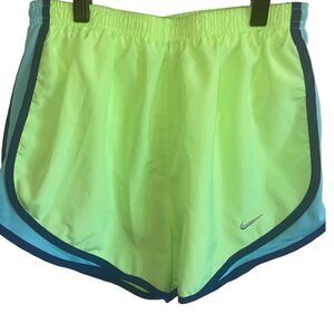 Nike Dri Fit athletic shorts - bright green & blue
